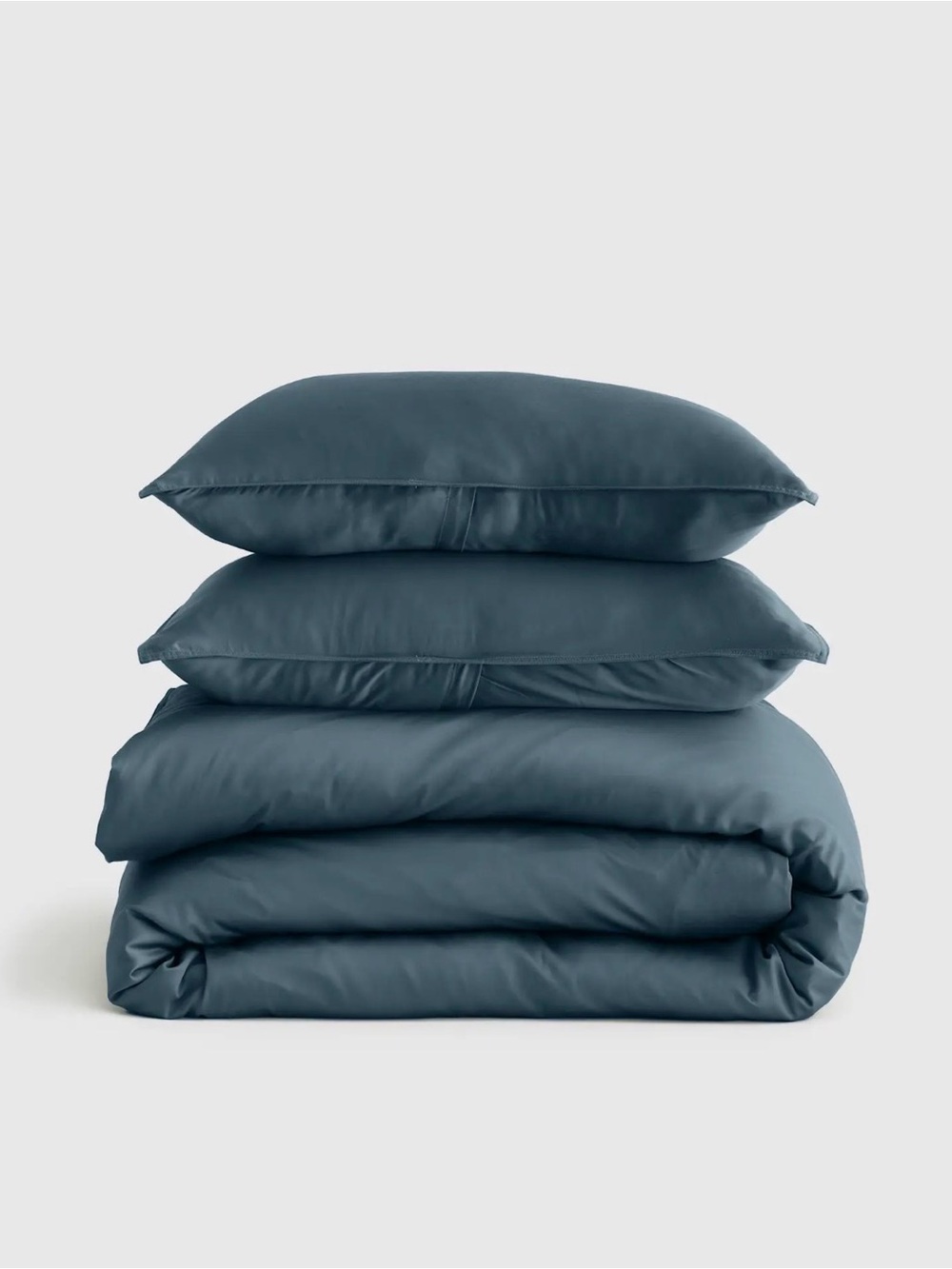 Quince Bamboo Duvet Cover & Sham Set in Nightfall, Full/Queen, NWOT